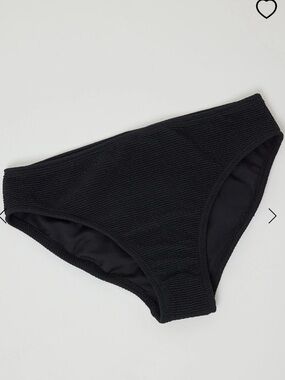 Ardene Black Ribbed Bikini Bottom